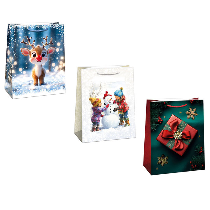 0883-0005 Dárková taška vánoční, mix