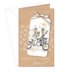 13-6080 Wedding greeting card CZ