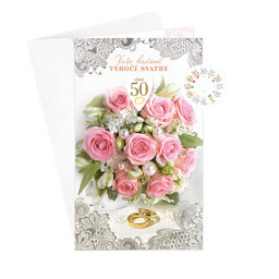 13-6098 Wedding greeting card CZ