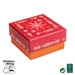 2551-1003 Christmas gift box with music
