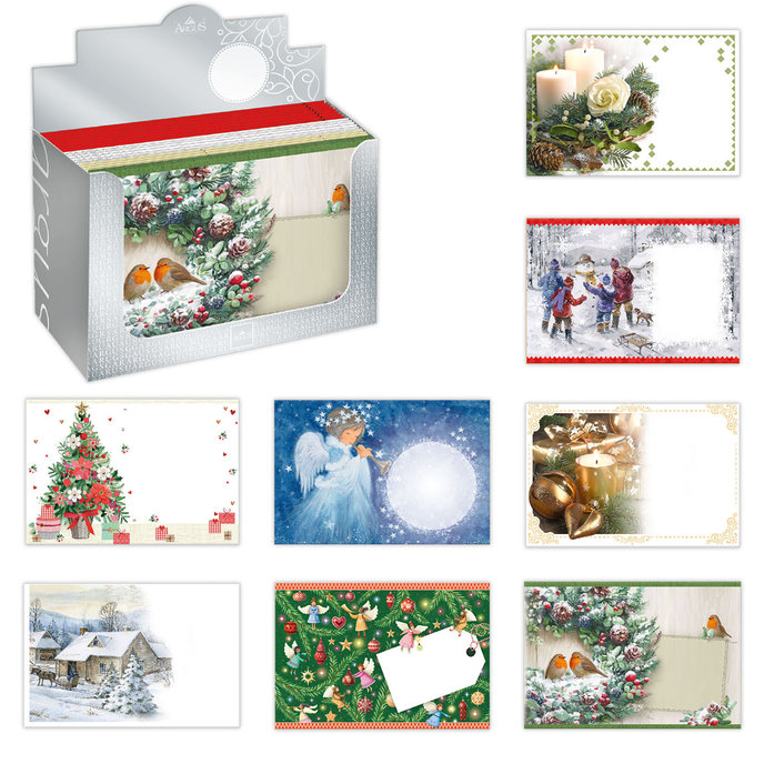 1071-V006 Obálka B6 s potiskem, vánoční mix 120ks