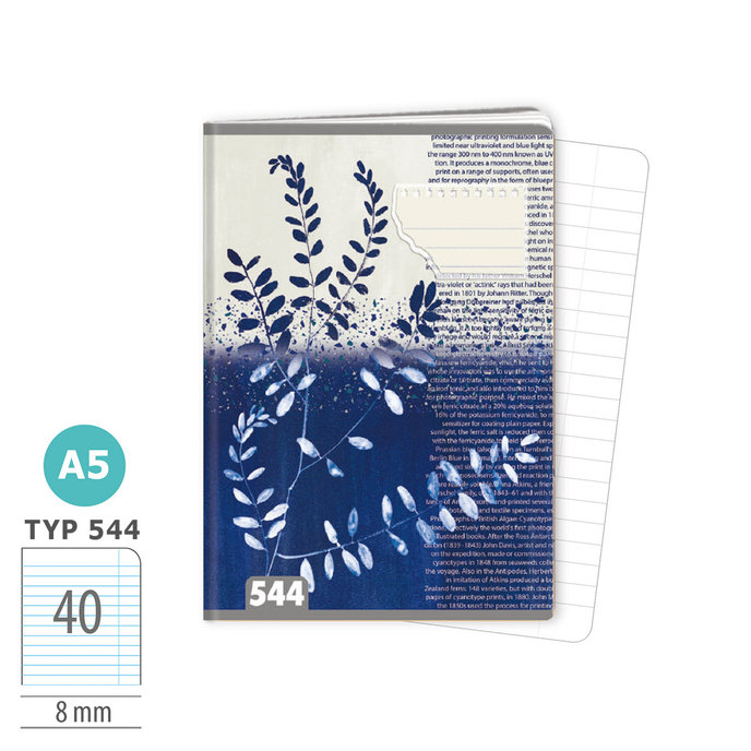 1592-0409-2 Sešit A5, 40 listů, TYP 544 Simply