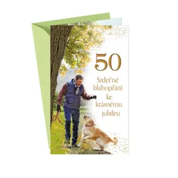 15-6525 Blahoprajná karta gratulační CZ/50