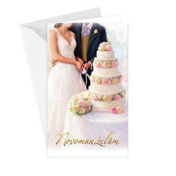 13-6127 Wedding greeting card CZ