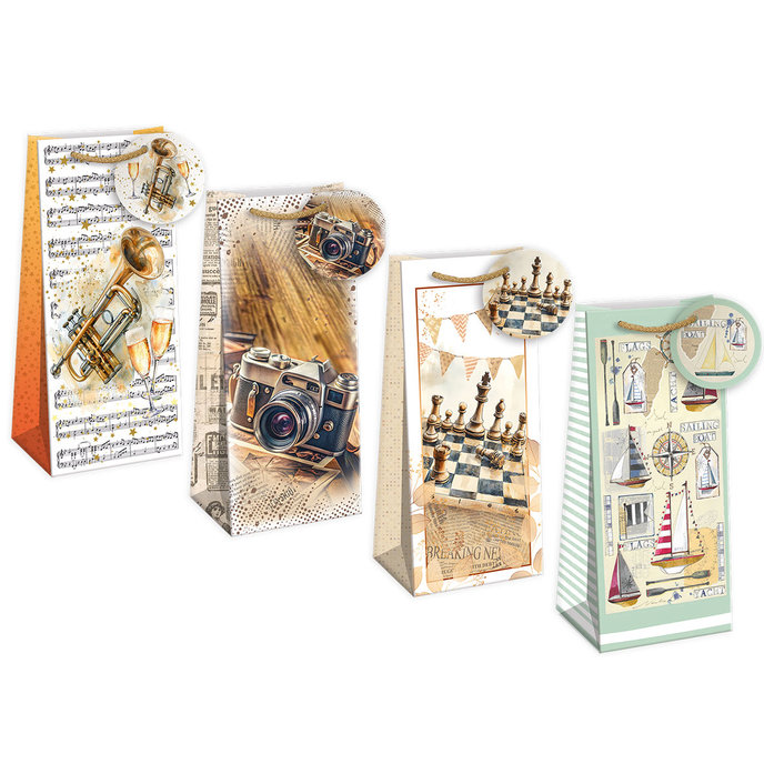 0775-0008 Dárková taška na koňak mix.