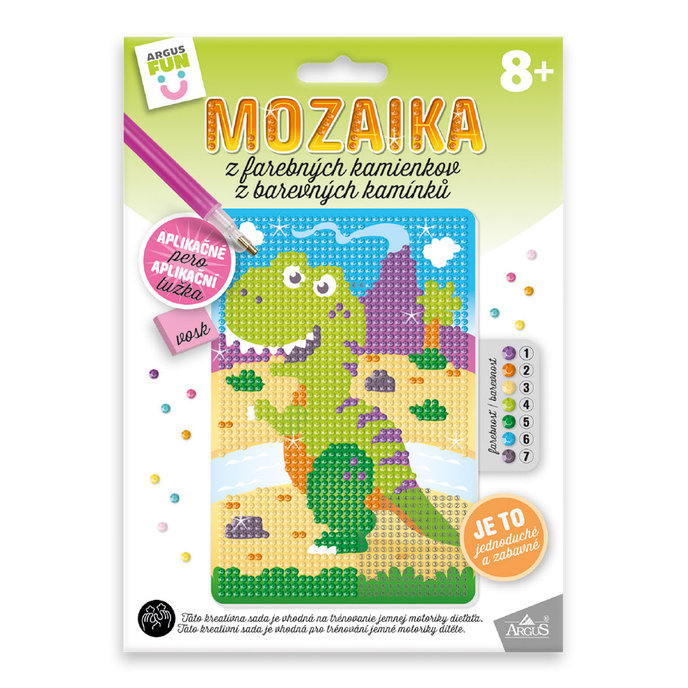 1935-0003 Kreativní sada - Mozaika z barevných kamínků