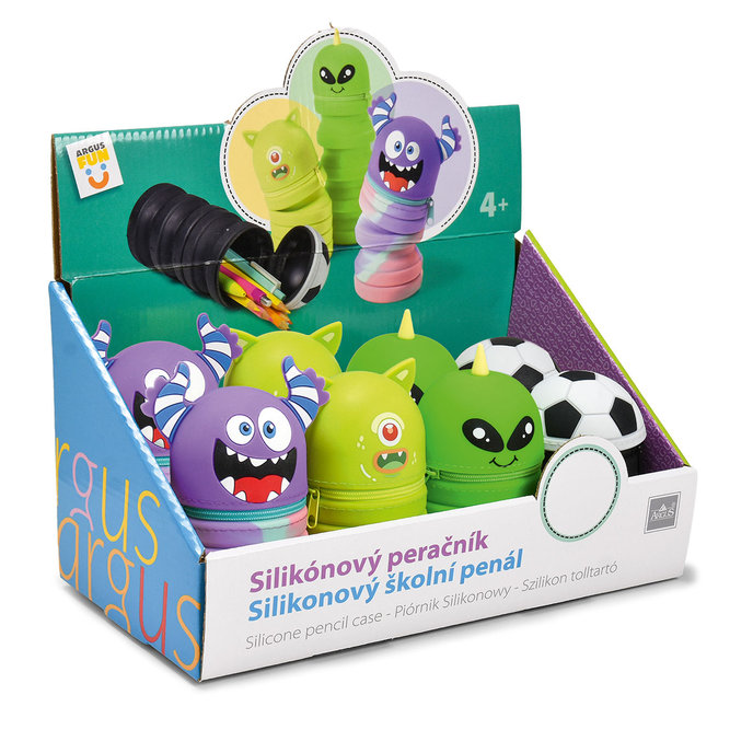 1870-8001 Silikonový penál, mix 8 ks