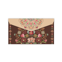 1641-0389 Plastový obal DL s drukem Floral scape