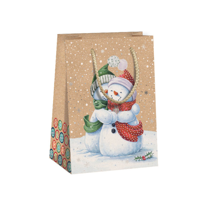 0824-0043 Dárková taška vánoční NATUR