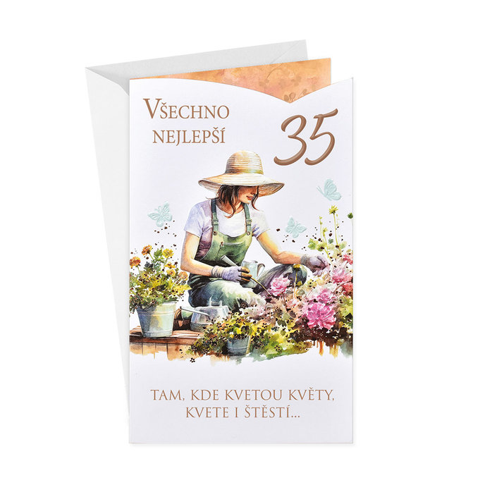 15-6587 Blahopřání gratulační  CZ/35