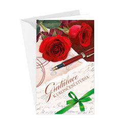 18-6001 Graduation greeting card CZ