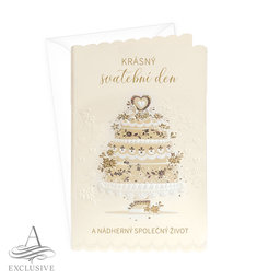 13-434A  Wedding greeting card CZ