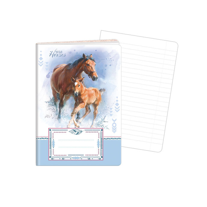 1598-0313 Sešit A6, 40 listů, TYP 644 Wild horses