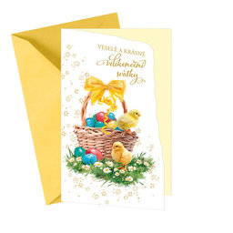 12-684 Easter greeting card CZ