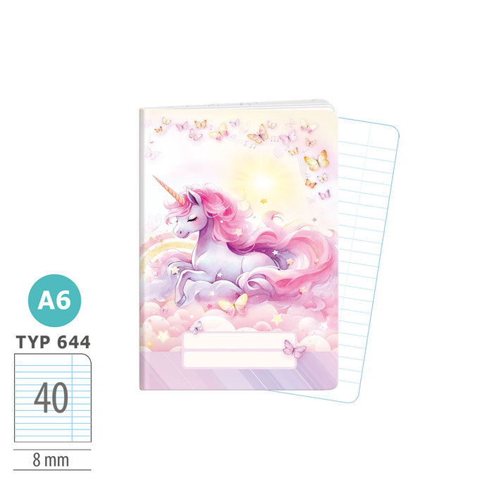 1598-0427 Sešit A6, 40 listů, TYP 644 Sweet Dreams