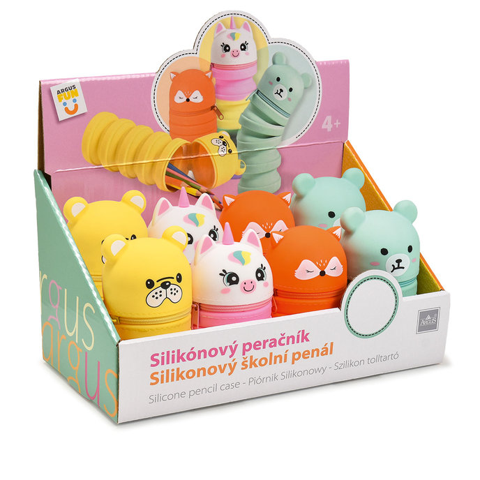 1870-8002 Silikonový penál, mix 8 ks