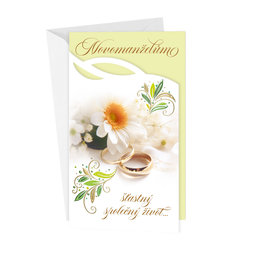 13-6171 Wedding greeting card with money flap CZ