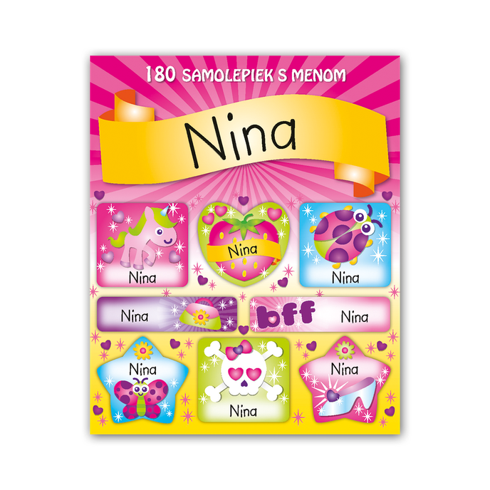 1114-0029 Tear-off block with stickers - 15 sheets, Nina
