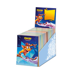 1110-0325 Shredding notepad 9x12cm lic. Crash Bandicoot