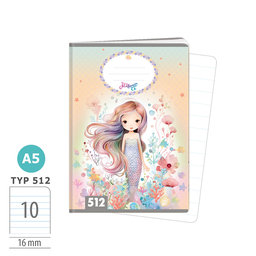 1591-0412-2 Sešit A5, 10 listů, TYP 512 Mermaid