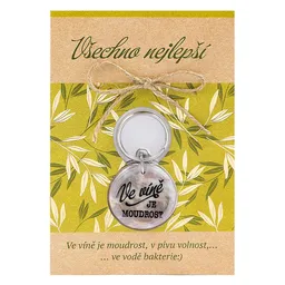 2322-0042 Greeting card with keyring