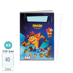 1595-0325 Sešit A5, 40 listů, TYP 544 lic. Crash Bandicoot