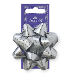 2002-8013-2 Star bow, average 120mm, silver