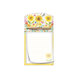 1132-0364-1 Notepad with pencil Flowers stitch