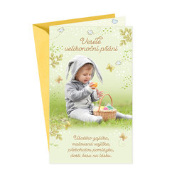 12-695 Easter greeting card CZ