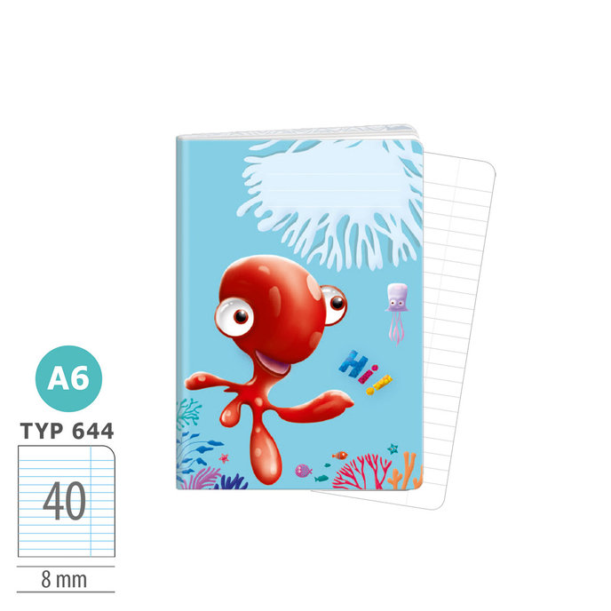 1598-0362 Sešit A6, 40 listů, TYP 644 Hi!