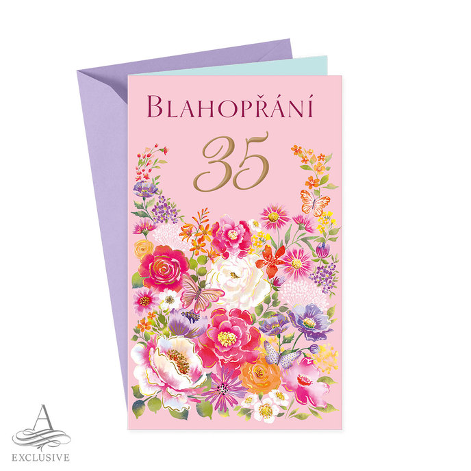 15-6596 Blahopřání gratulační CZ/35