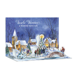 11-5043 Christmas greeting card pop-up CZ