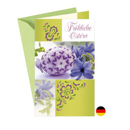 12-662 Easter greeting card DE