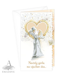 13-6162 Wedding greeting card CZ