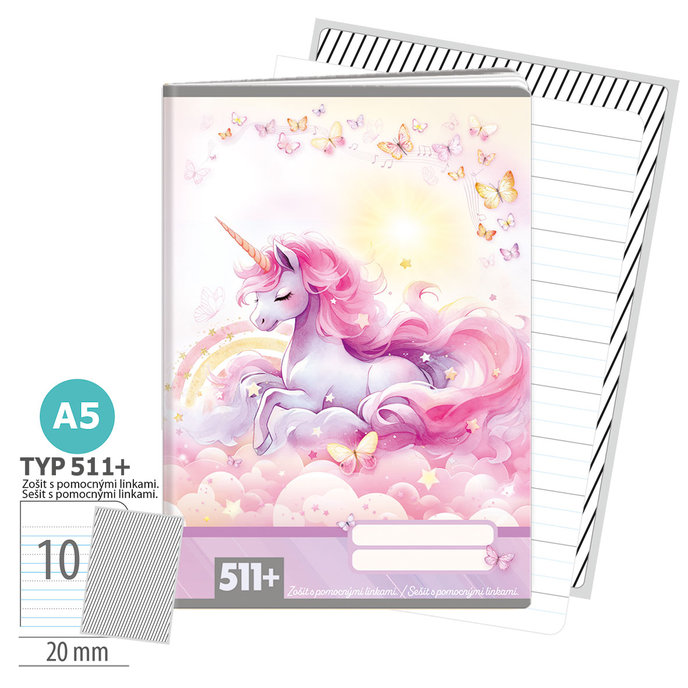 1586-0427-1 Sešit A5, 10 listů, TYP 511+ Sweet Dreams