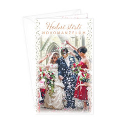 13-6160 Wedding greeting card with money flap CZ