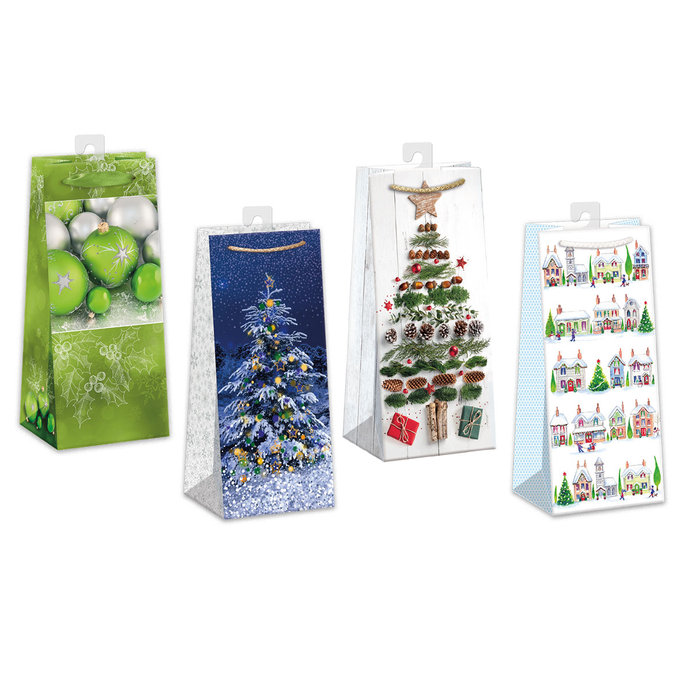 0873-0001 H Dárková taška vánoční, mix