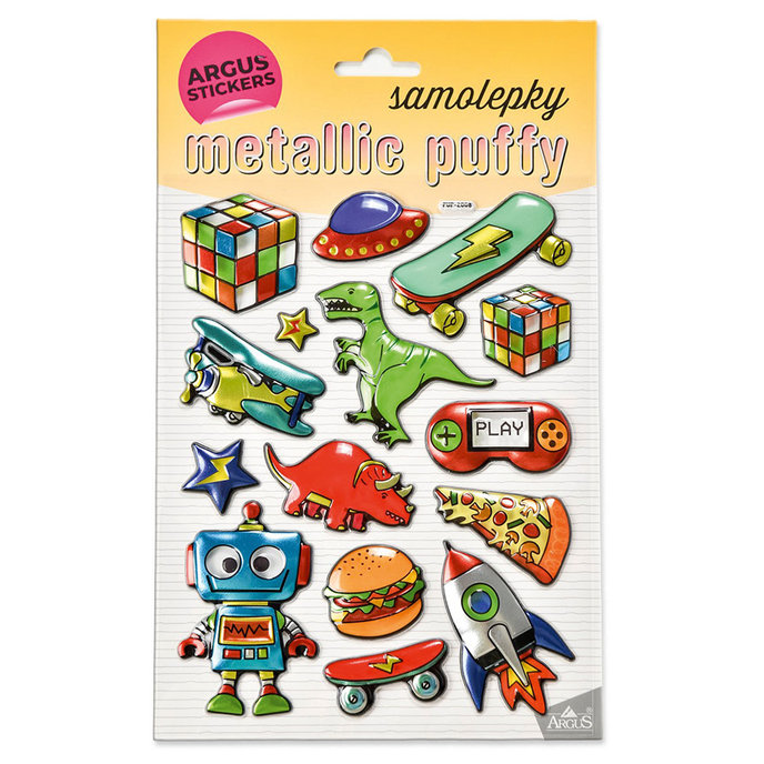 2602-0001 Decorative Stickers Metallic Puffy