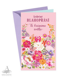 15-6596 Blahopřání gratulační CZ/K svátku