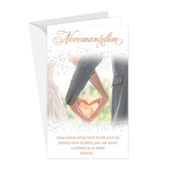 13-6170 Wedding greeting card with money flap CZ