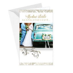 13-6099 Wedding greeting card CZ