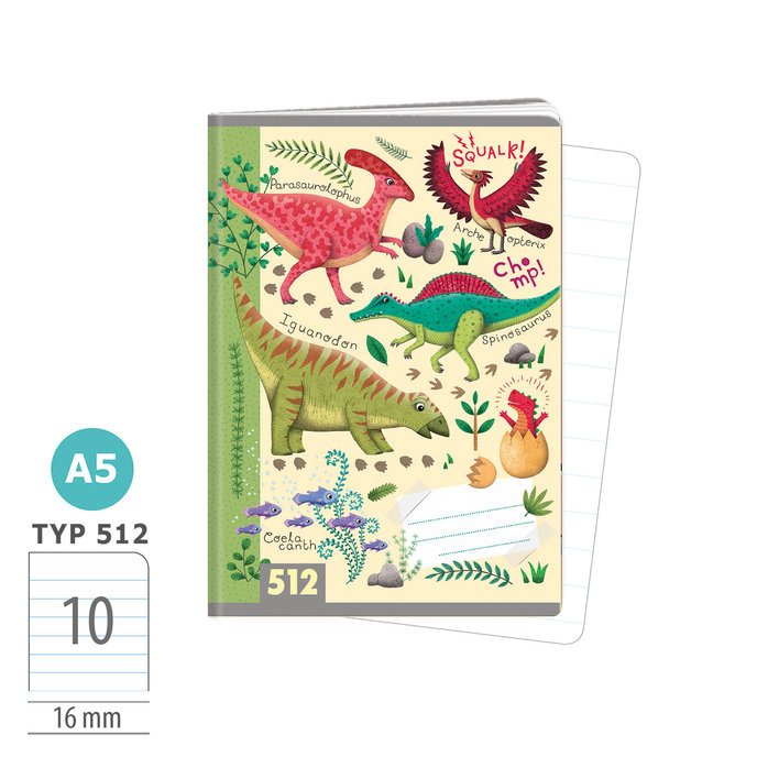 1591-0425-1 Sešit A5, 10 listů, TYP 512 Roaaar!