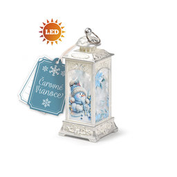 2365-0002 Vánoční dekorace s LED světlem - lucerna