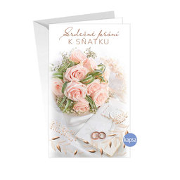 13-6133 Wedding greeting card CZ