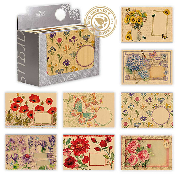 1082-C001 Obálka B6 NATUR s potiskem,mix 120ks