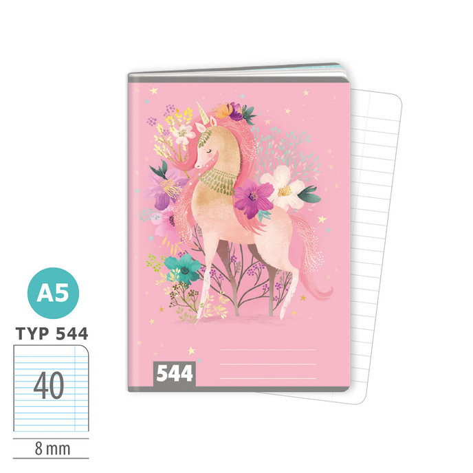 1592-0386 Sešit A5, 40 listů, TYP 544 Magical WORLD