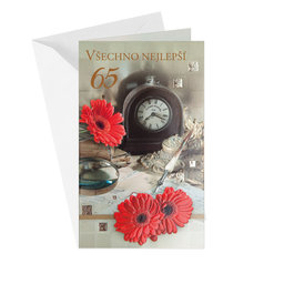 15-6129 Greeting card 2 str. CZ/65