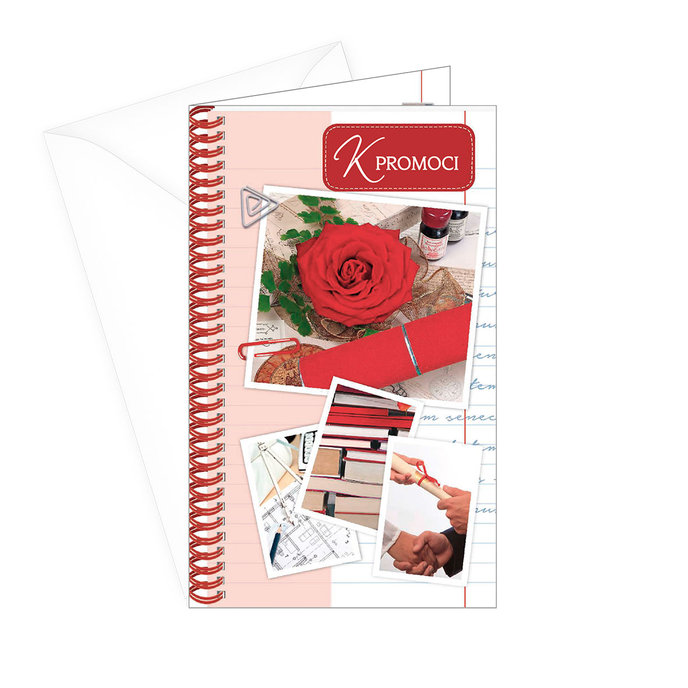 18-676 Blahopřání k ukončení studia s klopou na peníze