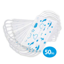 2206-0002-50 Children's protective mask blue - disposable, pack. 50 pcs