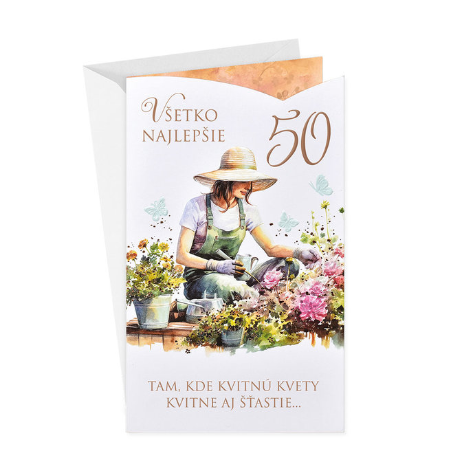 15-6587 Blahopřání gratulační  CZ/50